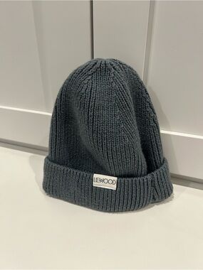 Liewood Kids Ribbed Beanie Hat - Slate Gray